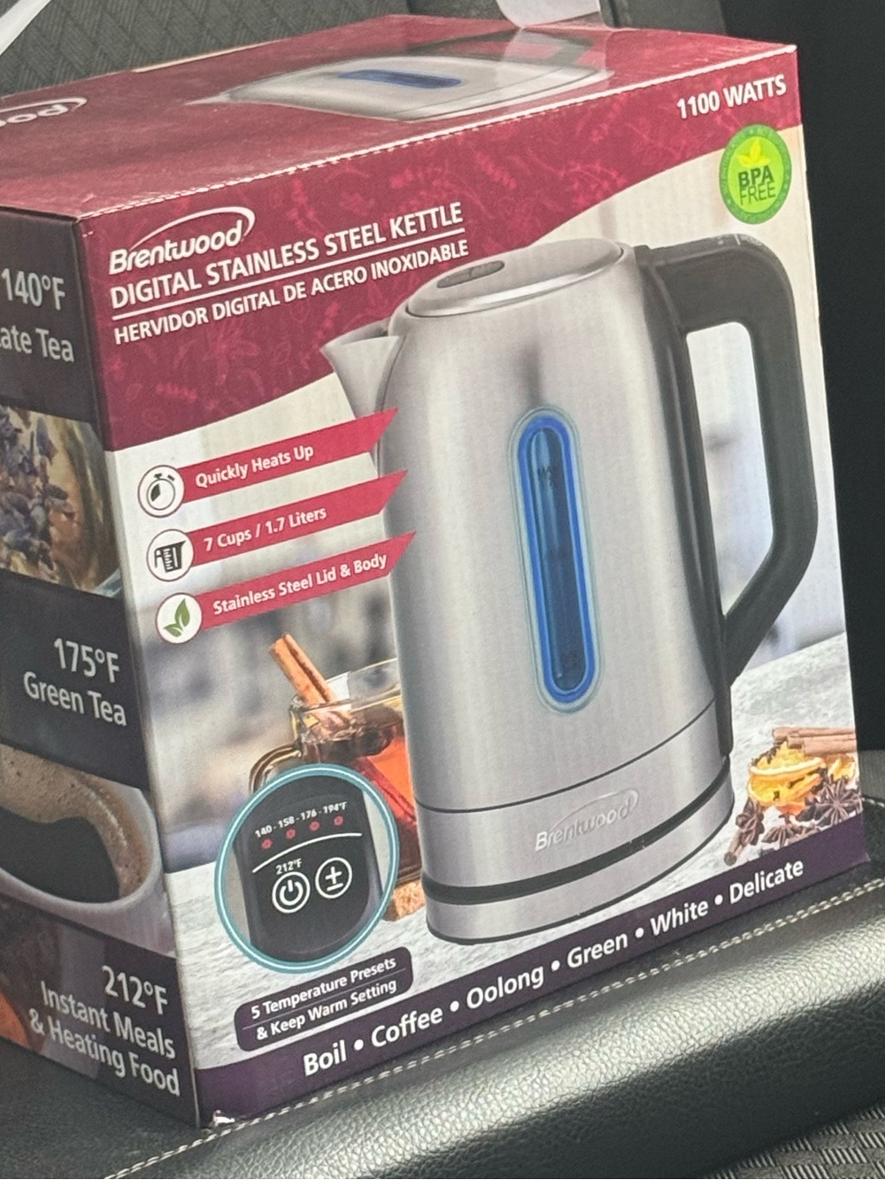 Brand new stainless steel digital kettle